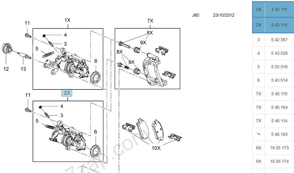 WR3 : Staffa della pinza del freno posteriore per Brembo Staffa della [WR3 Rear Caliper Bracket ZX10R BK